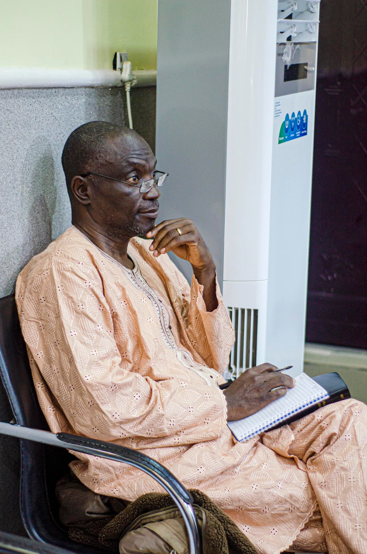 A man attending a Riverside programme
